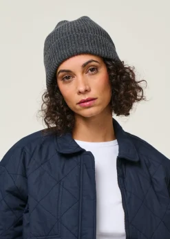 Bonnet en laine mérinos recyclée | gris