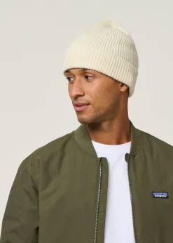 Bonnet en laine mérinos recyclée | écru