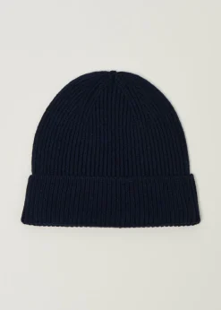 Bonnet en laine mérinos recyclée | marine
