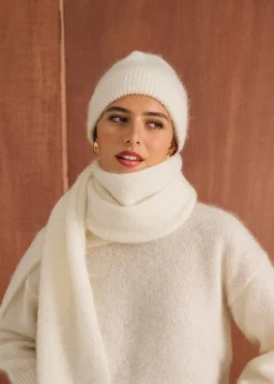 Bonnet en mohair certifié | écru "nina"