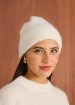 Bonnet en mohair certifié | écru 