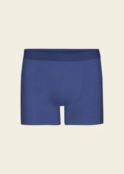 Boxer uni en coton bio | bleu "marine blue"