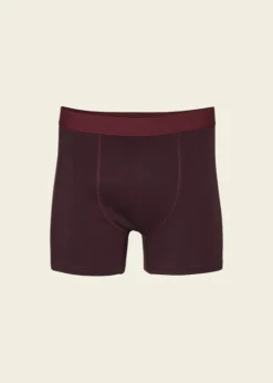 Boxer uni en coton bio | bordeaux 