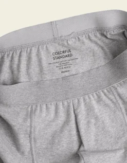Boxer uni en coton bio | gris "heather grey"