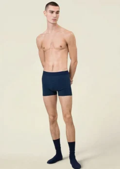 Boxer uni en coton bio | marine "navy blue"