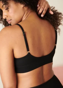 Brassiere en coton bio | noir "pirate black"