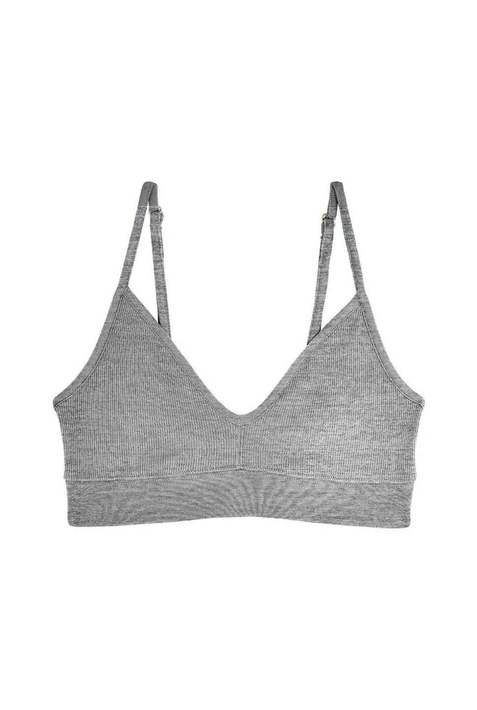 Brassière coton bio | gris chiné