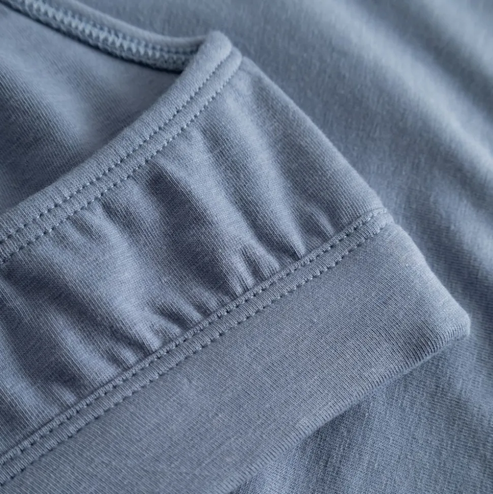 Brassière en coton bio et tencel | bleu "soft bra junsele steel blue - stonewash"