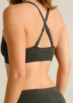 Brassière en coton bio et tencel | vert