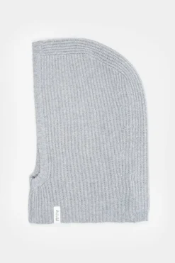 Cagoule en cachemire recyclé | gris clair "marika - grigio calce"