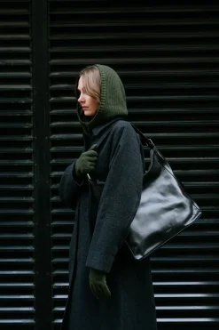 Cagoule en cachemire recyclé | vert 