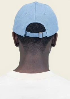 Casquette en coton bio | bleu "six panel signature bleu"