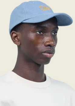 Casquette en coton bio | bleu "six panel signature bleu"
