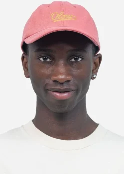 Casquette en coton bio | rose "six panel signature rose"
