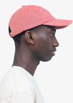 Casquette en coton bio | rose "six panel signature rose"