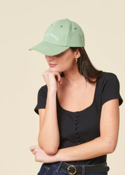 Casquette verte sauge