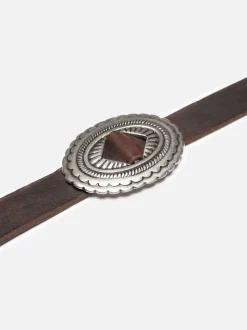 Ceinture en cuir au tannage végétal | marron