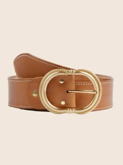 Ceinture en cuir certifié à tannage végétal | cuir naturel "honfleur"