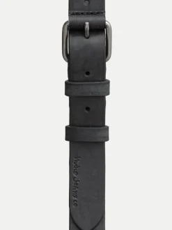 Ceinture en cuir tannage végétal | noir "dwayne"