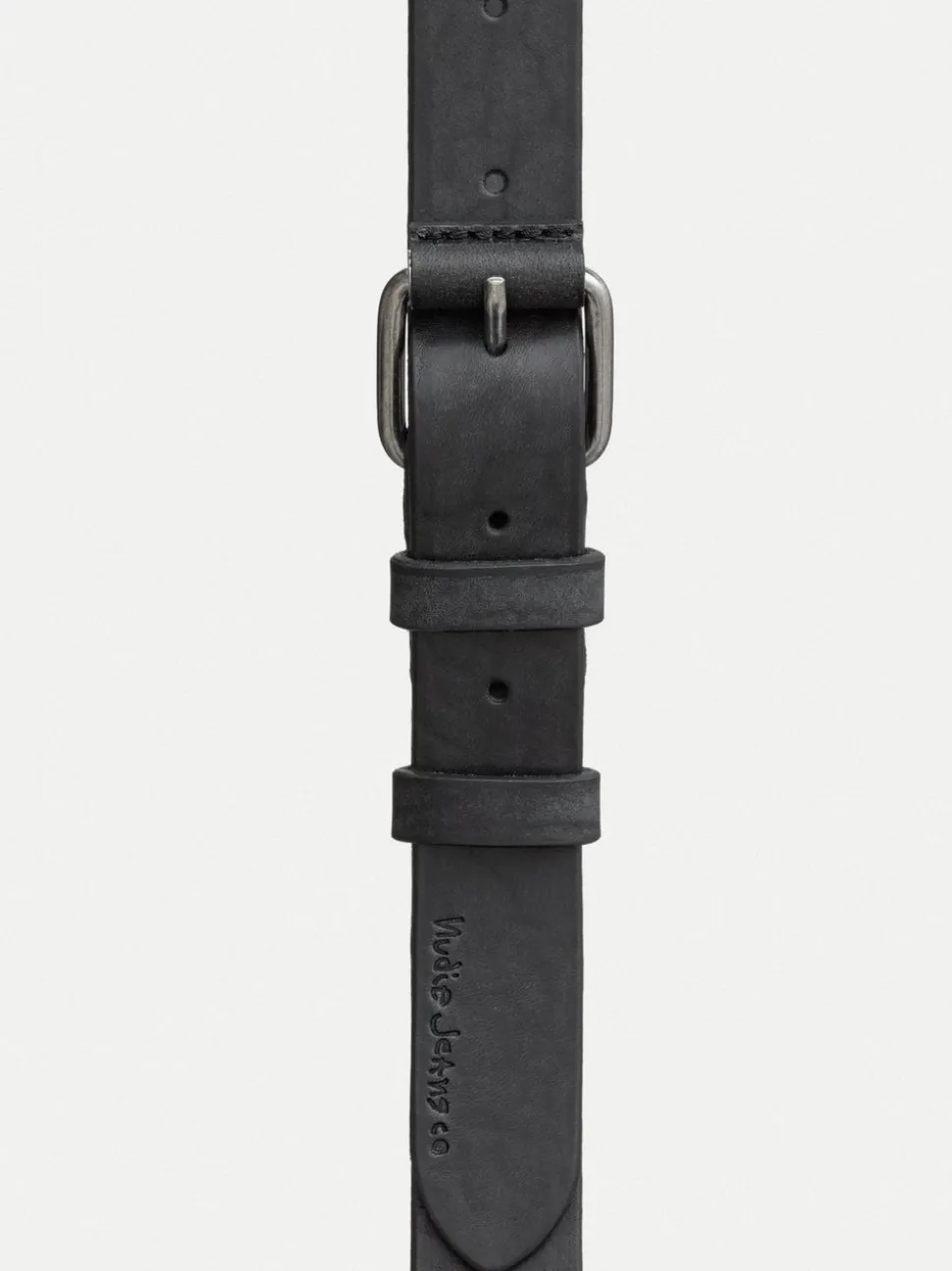 Ceinture en cuir tannage végétal | noir "dwayne"