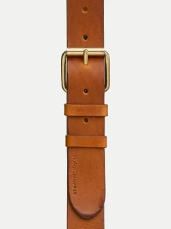 Ceinture en cuir tanné végétal | caramel "pedersson toffee brown"