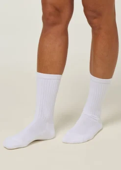 Chaussettes en coton bio | blanc