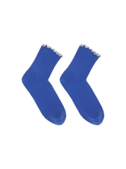Chaussettes en coton bio | bleu