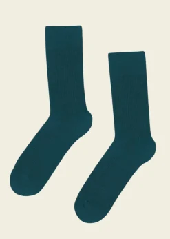 Chaussettes en coton bio | bleu - ocean green