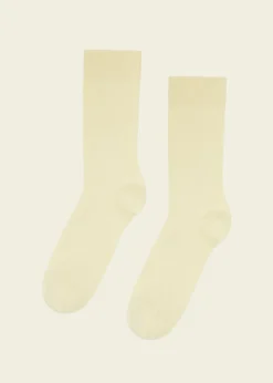 Chaussettes en coton bio | jaune "soft yellow"