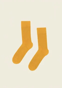 Chaussettes en coton bio | jaune - burned yellow