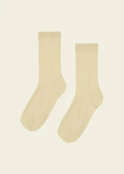 Chaussettes en coton bio | jaune - soft yellow