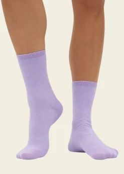 Chaussettes en coton bio | lilas "soft lavender"