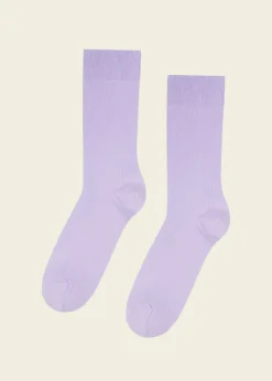 Chaussettes en coton bio | lilas "soft lavender"