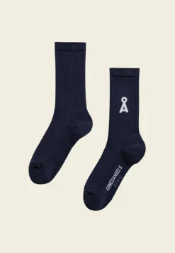 Chaussettes en coton biologique | marine "saamus bold - night sky"