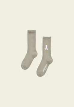 Chaussettes en coton biologique | vert pâle "saamus bold - light sage"