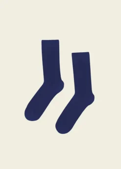 Chaussettes en coton bio | marine "classic organic sock marine blue"