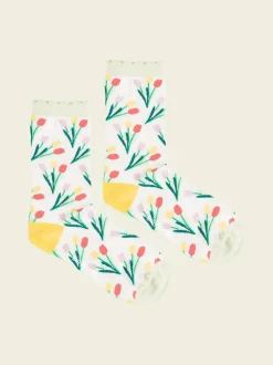 Chaussettes en coton bio | multicolor "tulip treasure"
