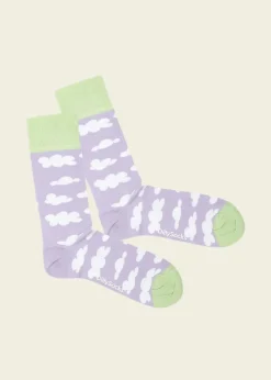 Chaussettes en coton bio | multicolore "cloudy whispers"