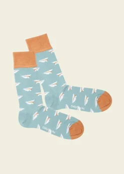 Chaussettes en coton bio | multicolore "folded flights"