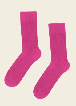 Chaussettes en coton bio | rose "bubblegum pink"