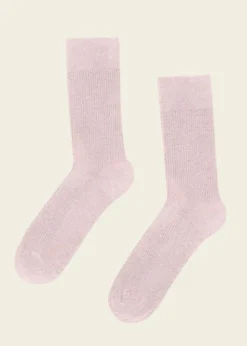 Chaussettes en coton bio | rose