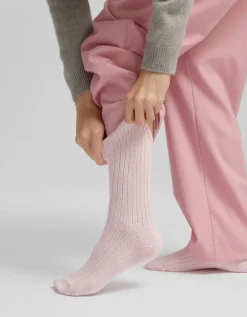 Chaussettes en laine mérinos recyclée | rose "faded pink"