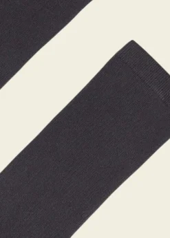 Chaussettes hautes en coton bio | gris "lava grey"