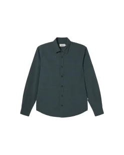 Chemise à carreaux en coton bio | bleu 