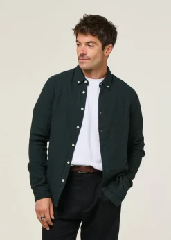 Chemise à carreaux en coton bio | vert 