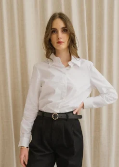 Chemise en coton bio | blanc 