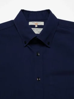 Chemise en coton bio | bleu 