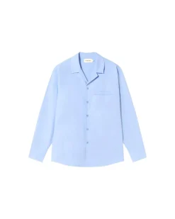 Chemise en coton bio | bleu 