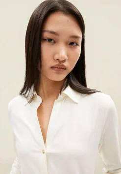 Chemise en coton bio | écru "nalaannia - oatmilk"