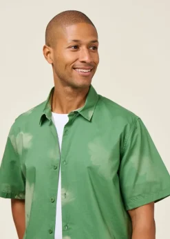 Chemise en coton bio et lyocell | vert 